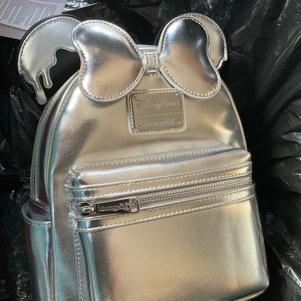 Disney Parks  Mickey Drip ears  100 yrs Annaversary  Loungefly   NWT - Picture 8 of 12
